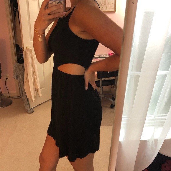 Little Black Cutout Dress - Picture 3 of 4